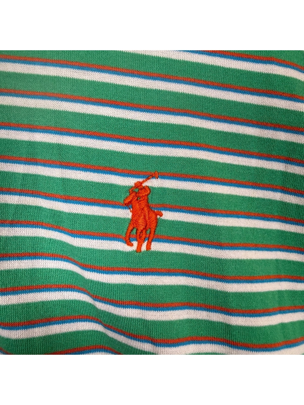 Polo Golf Ralph Lauren Men's XL Green Striped Performance Polo Shirt - Picture 2 of 6